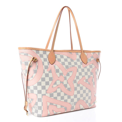Louis Vuitton Damier Azur Tahitienne Neverfull MM 3 of 9