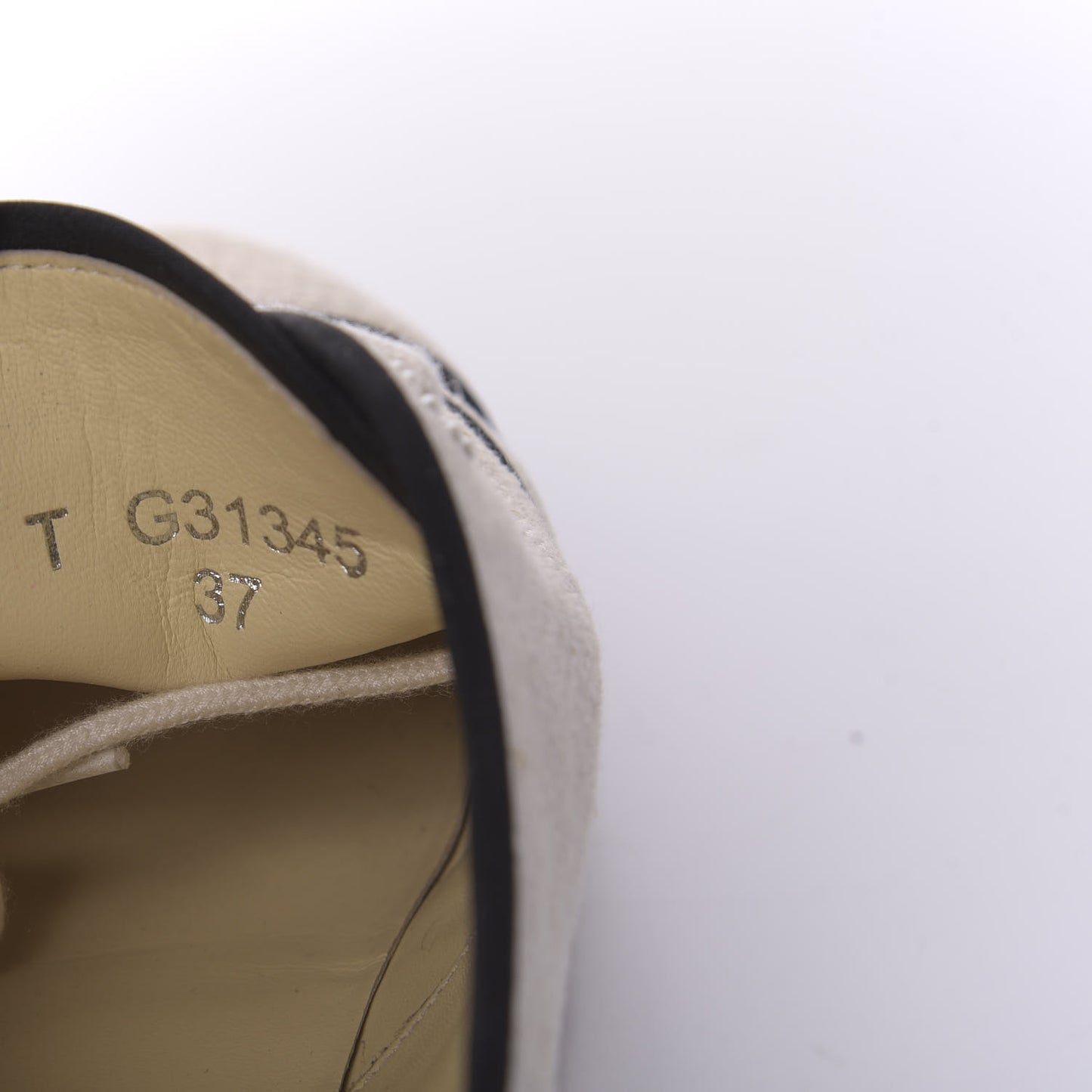 Cotton Lace Up Espadrilles 37 Light Beige