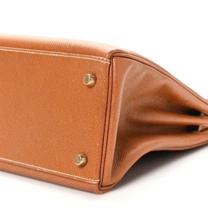 Hermes Courchevel Kelly Retourne 28 Gold 10 of 11