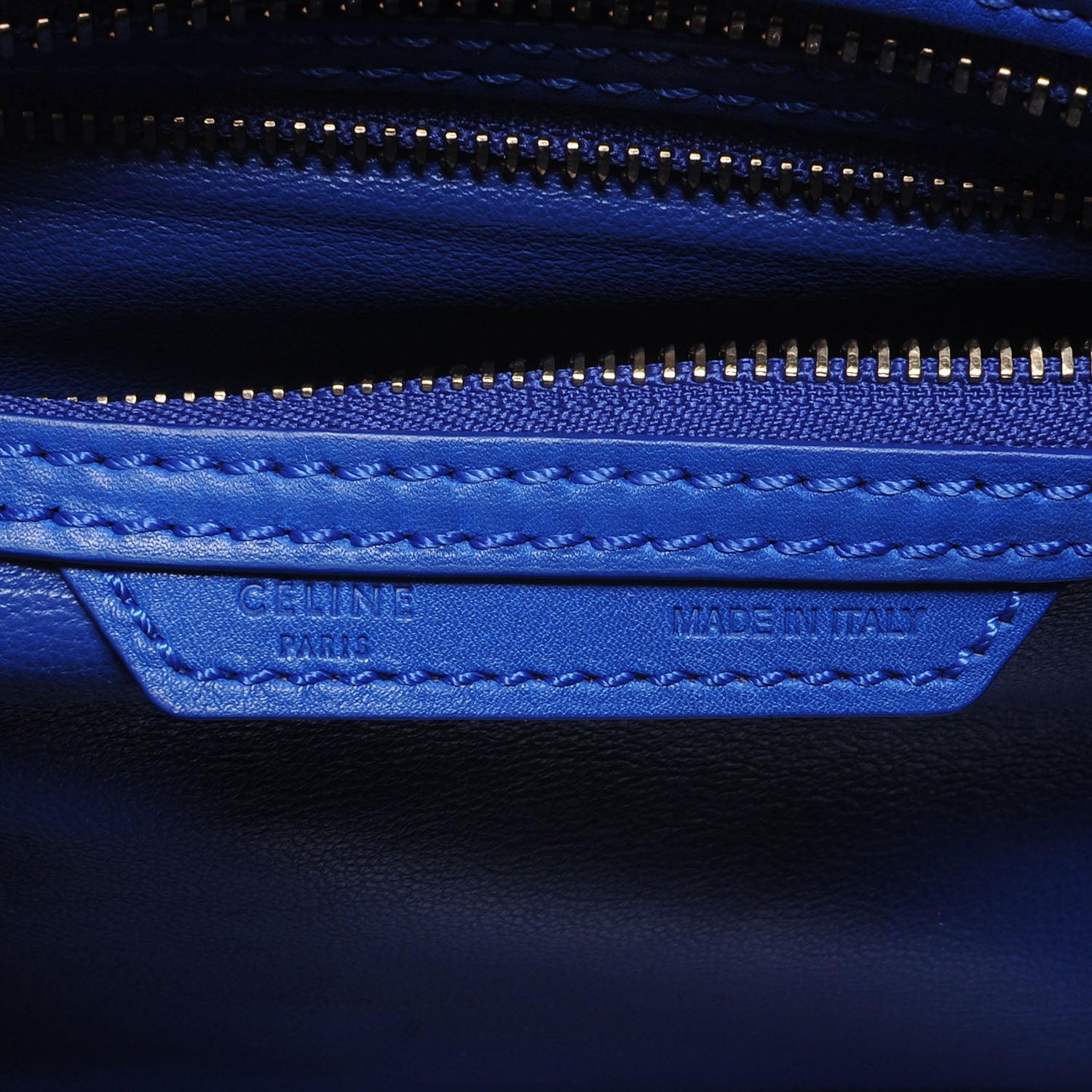 Celine Smooth Calfskin Micro Luggage Bag Cobalt Royal Blue 6 of 8