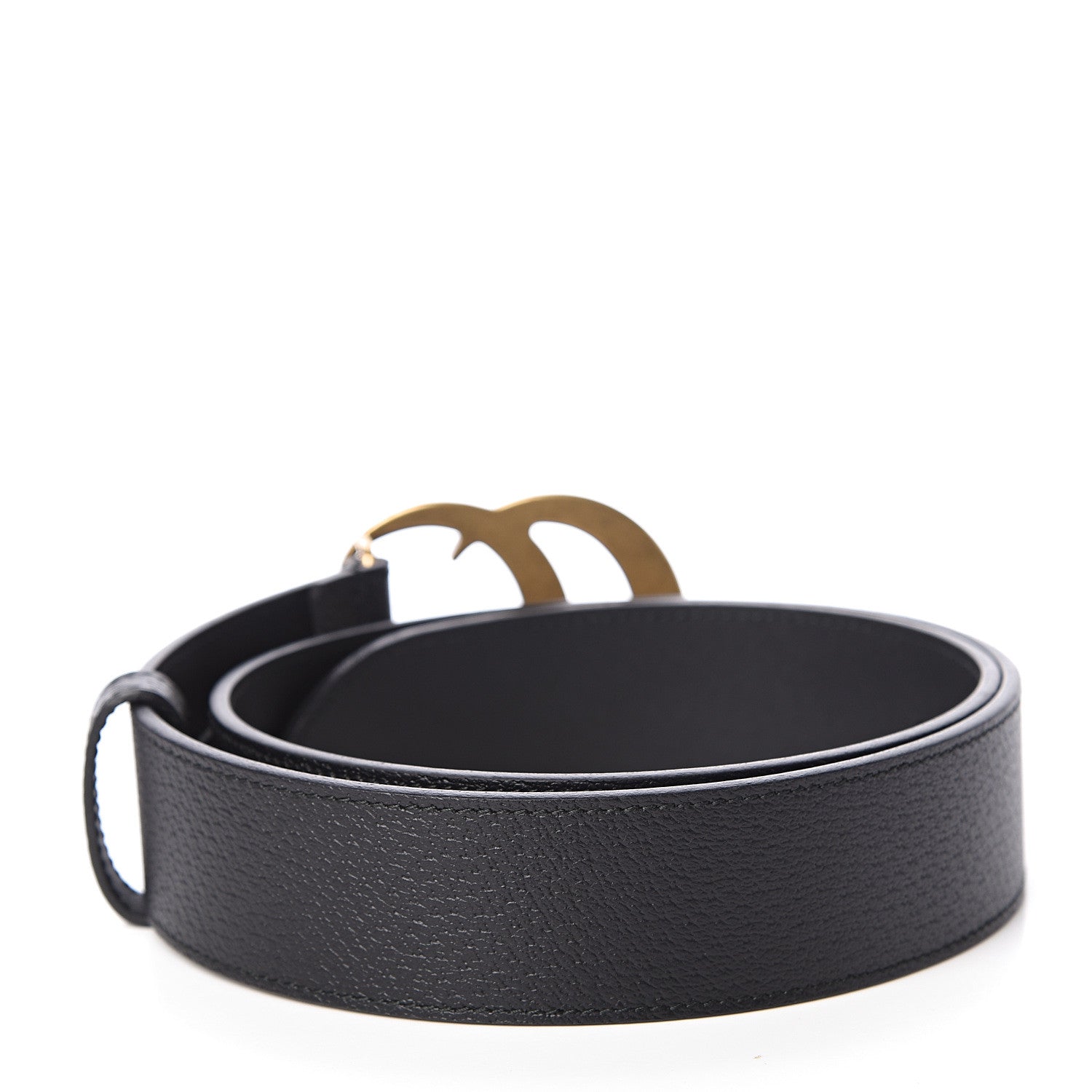 Gucci Textured Calfskin Double G 40mm Belt 80 32 Black 2 of 5