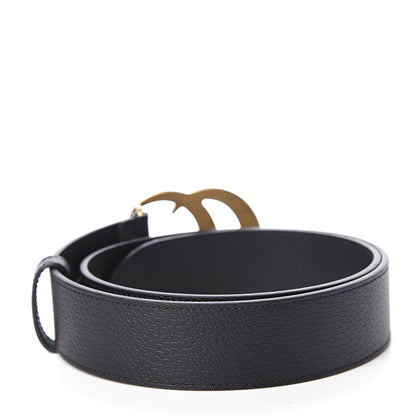 Gucci Textured Calfskin Double G 40mm Belt 80 32 Black 2 of 5