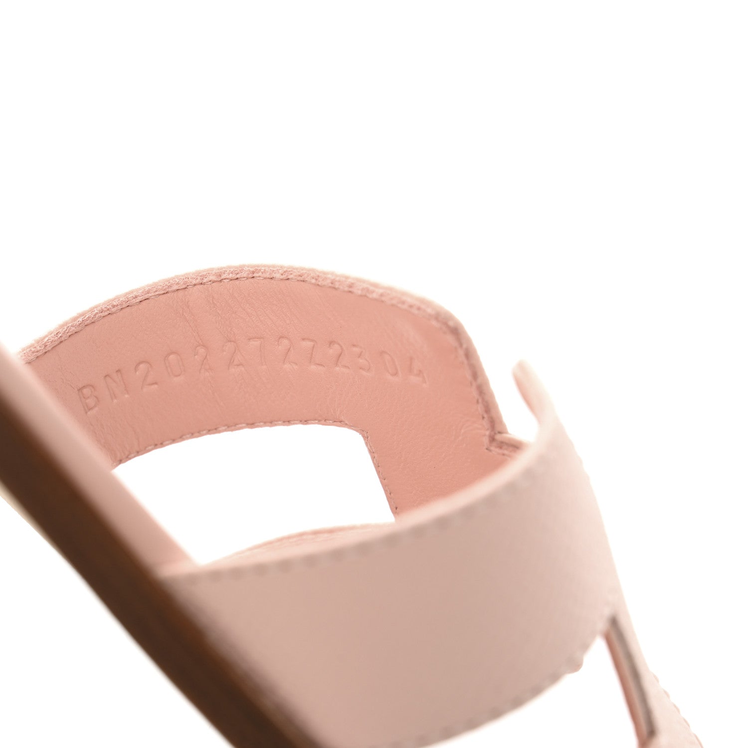 Hermes Epsom Oran Sandals 37 Rose Porcelaine 9 of 10