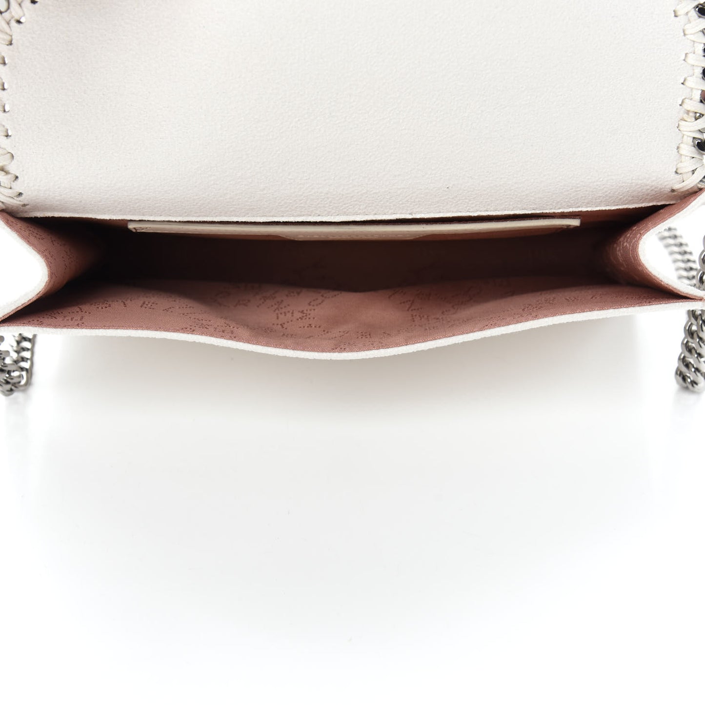 Shaggy Deer Mini Falabella Crossbody Bag White