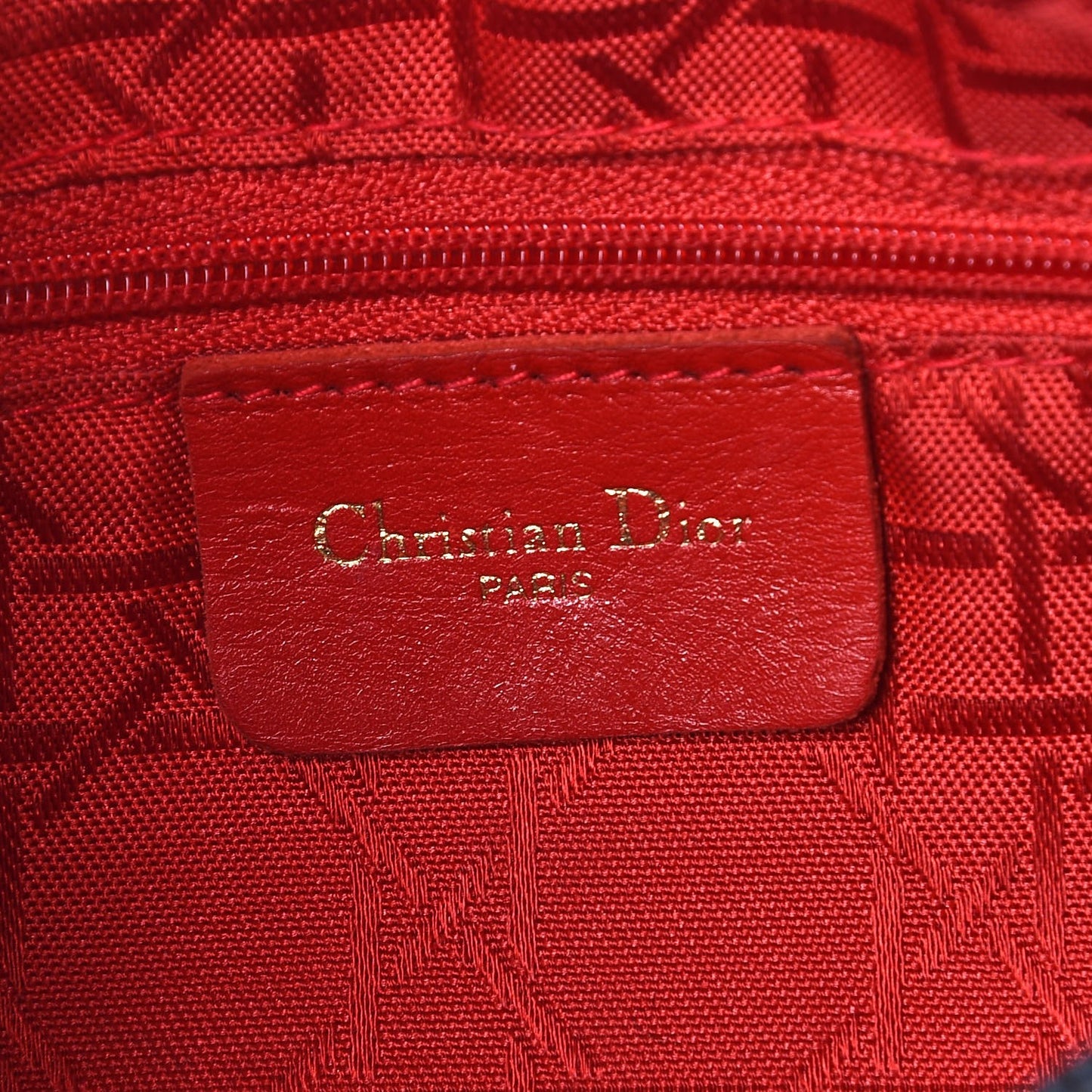 Nylon Cannage Medium Lady Dior Black