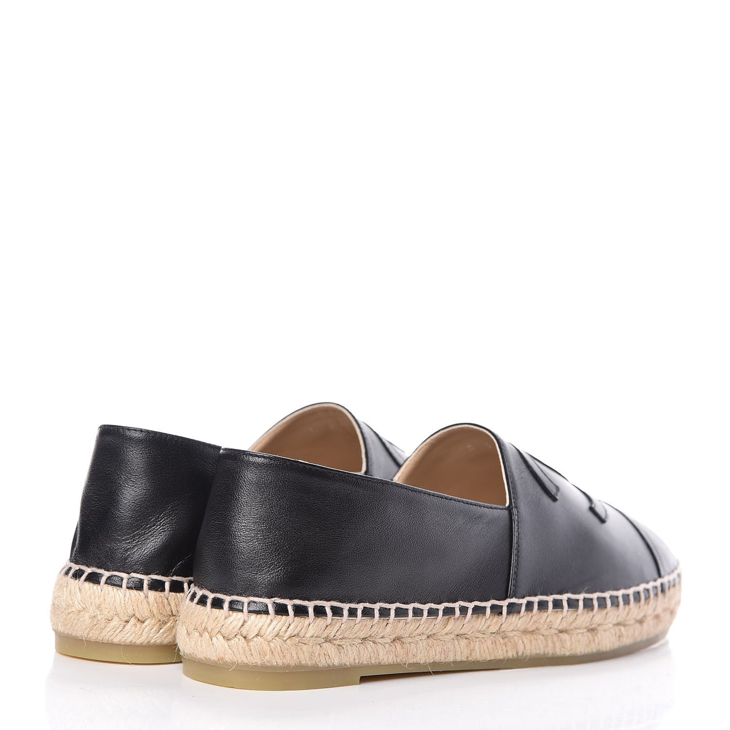 Lambskin CC Espadrilles 38 Black