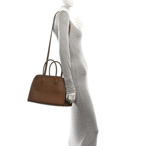 Matte Grained Calfskin Soft Margaux 12 Taupe