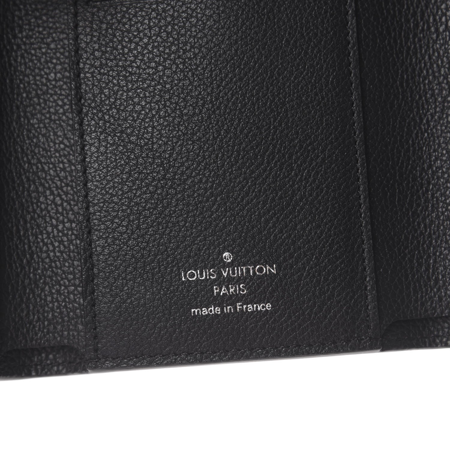 Louis Vuitton Soft Calfskin My Lockme Compact Wallet Black 5 of 5