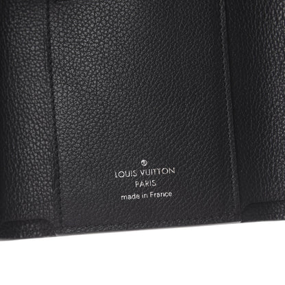 Louis Vuitton Soft Calfskin My Lockme Compact Wallet Black 5 of 5