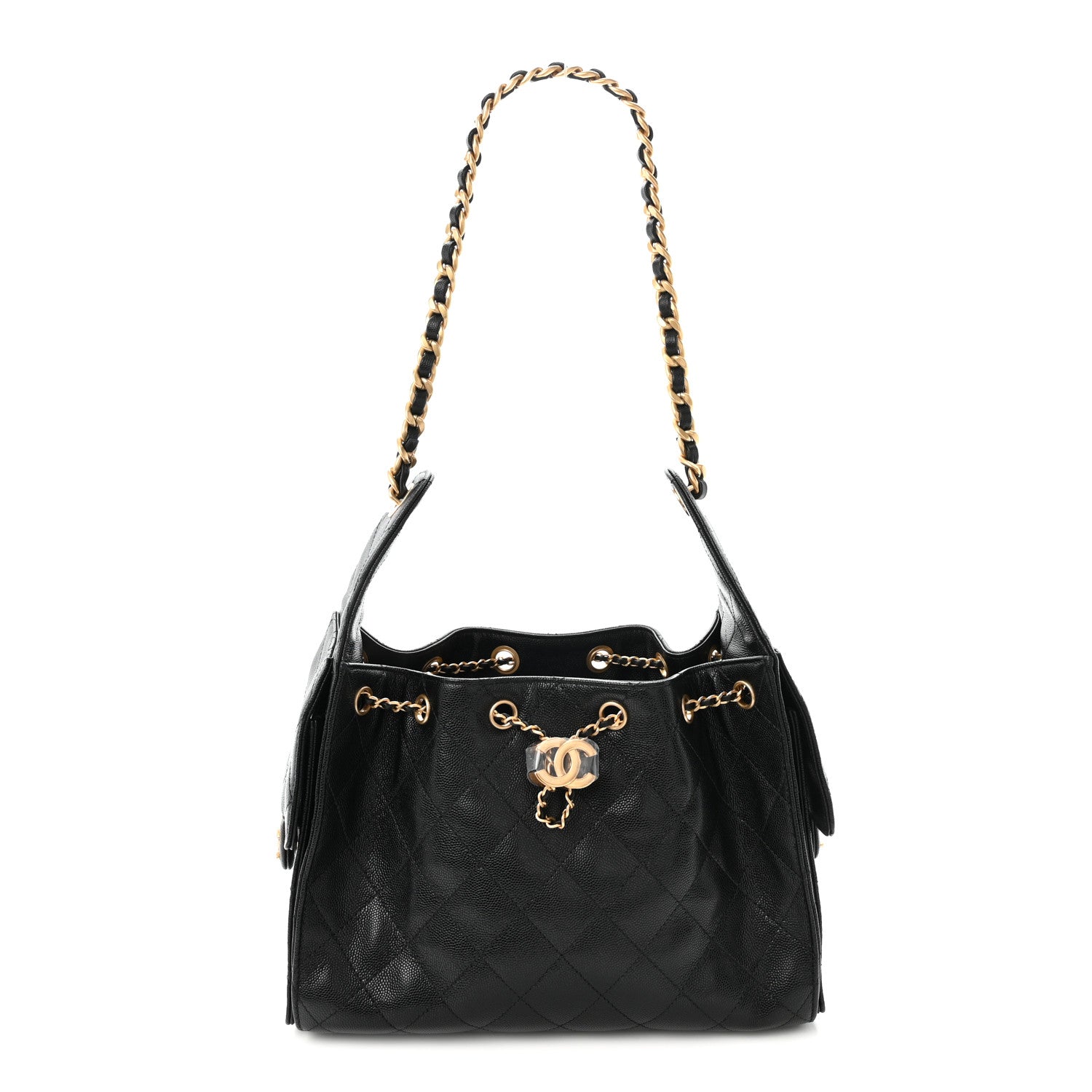 Chanel Caviar Quilted Small Chanel 25 Handbag Black 1 of 10