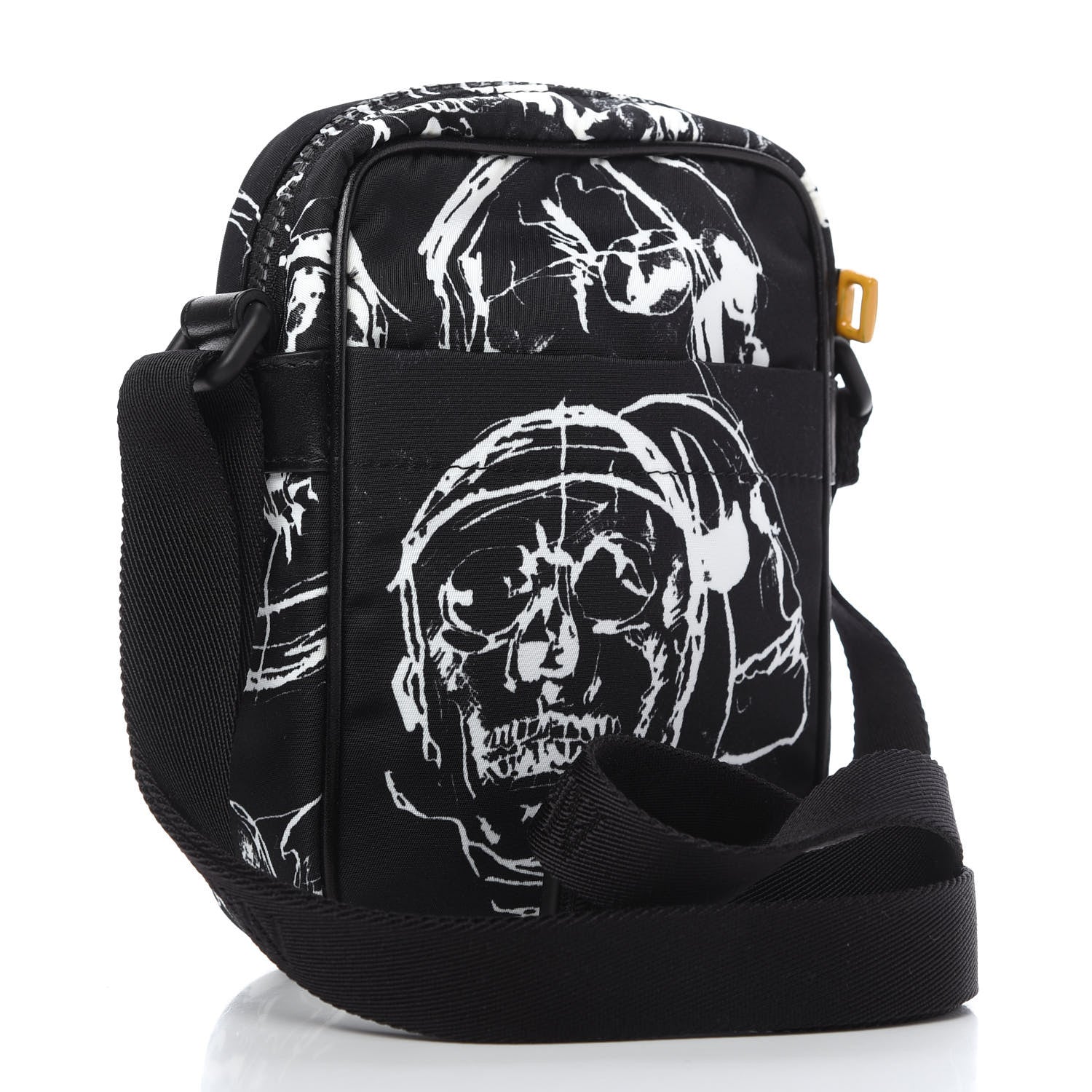 Alexander McQueen Nylon Mini Skull Messenger Bag Black 3 of 9