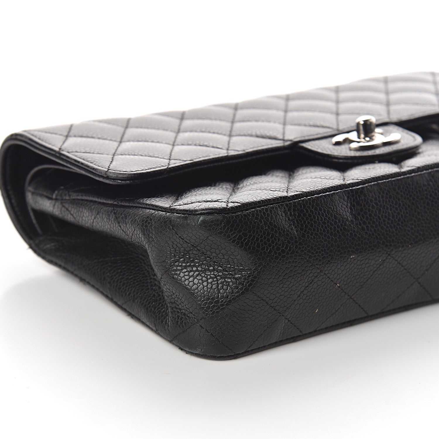 Chanel Caviar Quilted Medium Double Flap Black 7 of 8