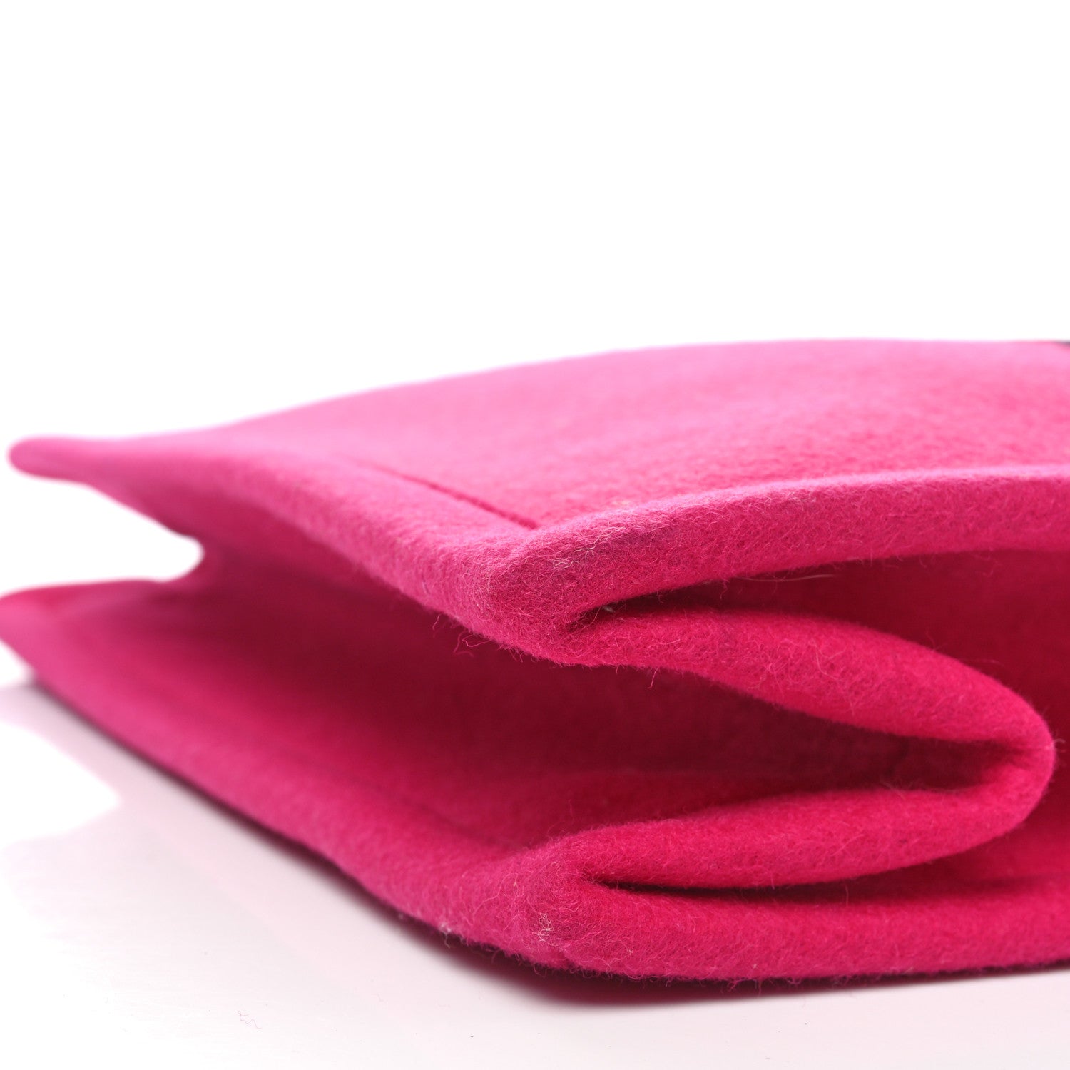 Saint Laurent Wool Rive Gauche Tote Fuchsia 10 of 11