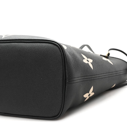 Louis Vuitton Empreinte Monogram Giant Neverfull MM Black Beige 10 of 10
