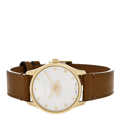 Gucci Stainless Steel Calfskin 29mm G-Timeless Bee Quartz Watch 2 of 5