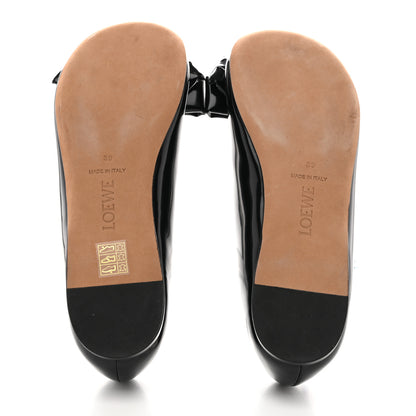 Loewe Puffy Lambskin Padded Bow Ballerina Flats 39 Black 5 of 7