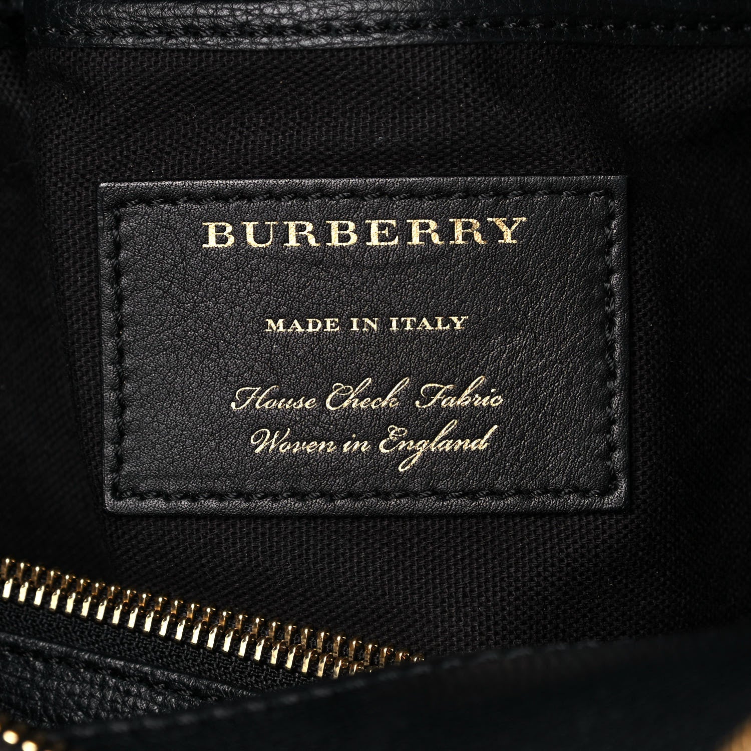 Burberry Grainy Calfskin House Check Mason Diaper Tote Black 7 of 16