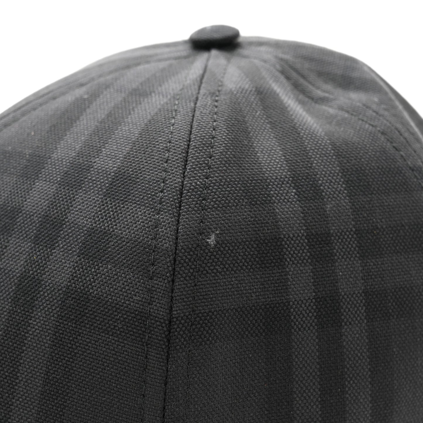 Cotton Check Baseball Hat L Charcoal