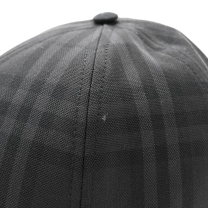 Burberry Cotton Check Baseball Hat L Charcoal 11 of 11