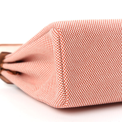Hermes Criss Viking Vache Hunter Herbag Zip Retourne 31 PM Ecru Sanguine Fauve 9 of 11