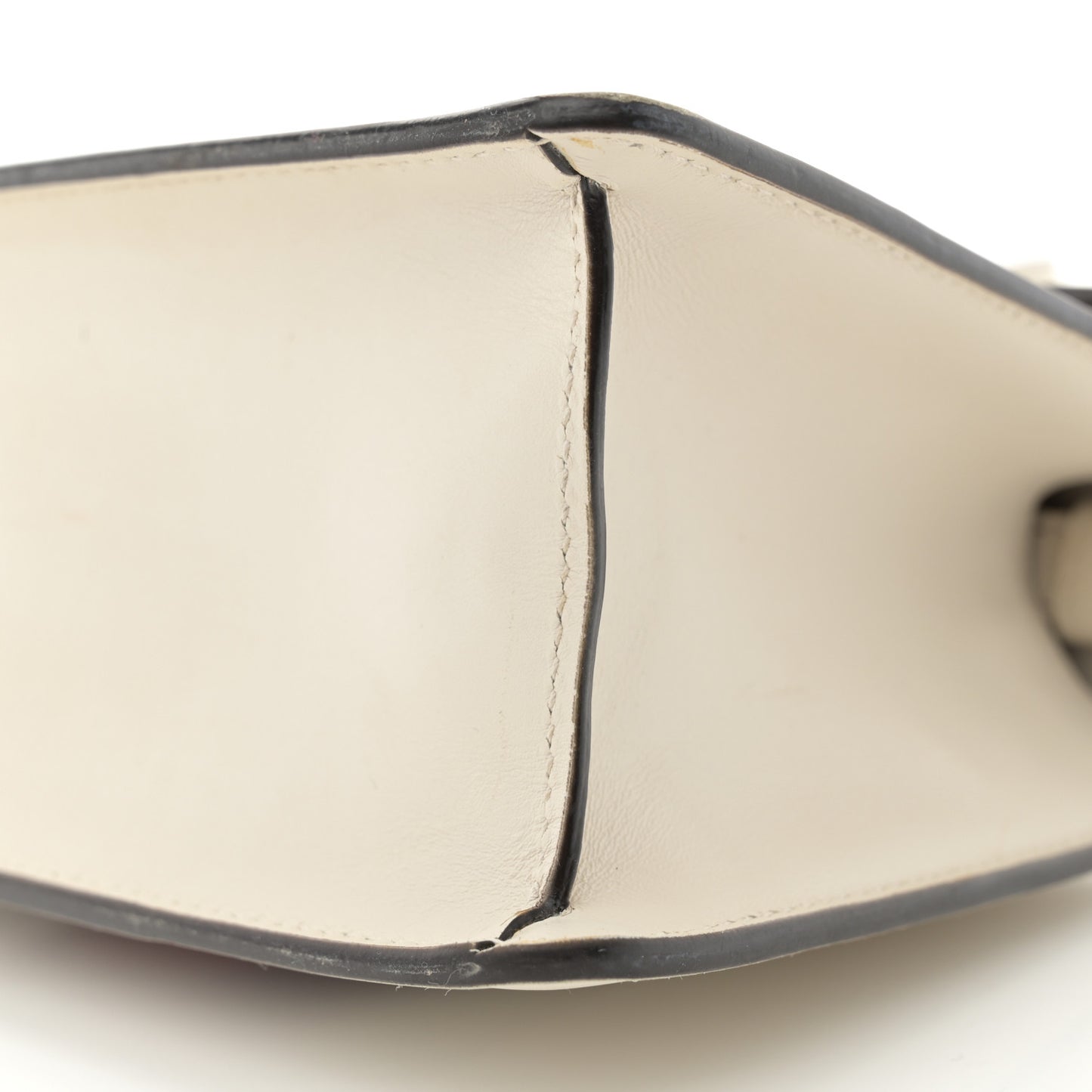 Calfskin Mini Sylvie Top Handle Bag White