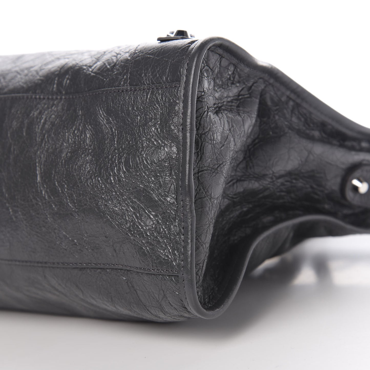 Agneau Classic Silver Hardware City Gris Fossile