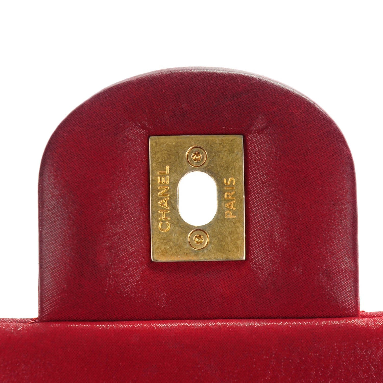 Chanel Iridescent Calfskin Large Chic Quilt Flap Red 7 of 11