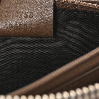 Gucci GG Supreme Monogram Calfskin Nice Zip Around Wallet New Mystic White Beige Brown 7 of 7