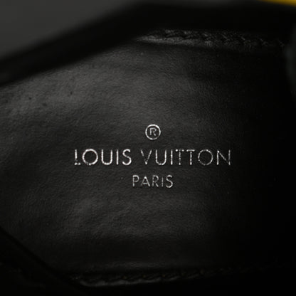 Louis Vuitton Metallic Calfskin Technical Fabric Digital Gate Ankle Boots 41 Black Red 7 of 16