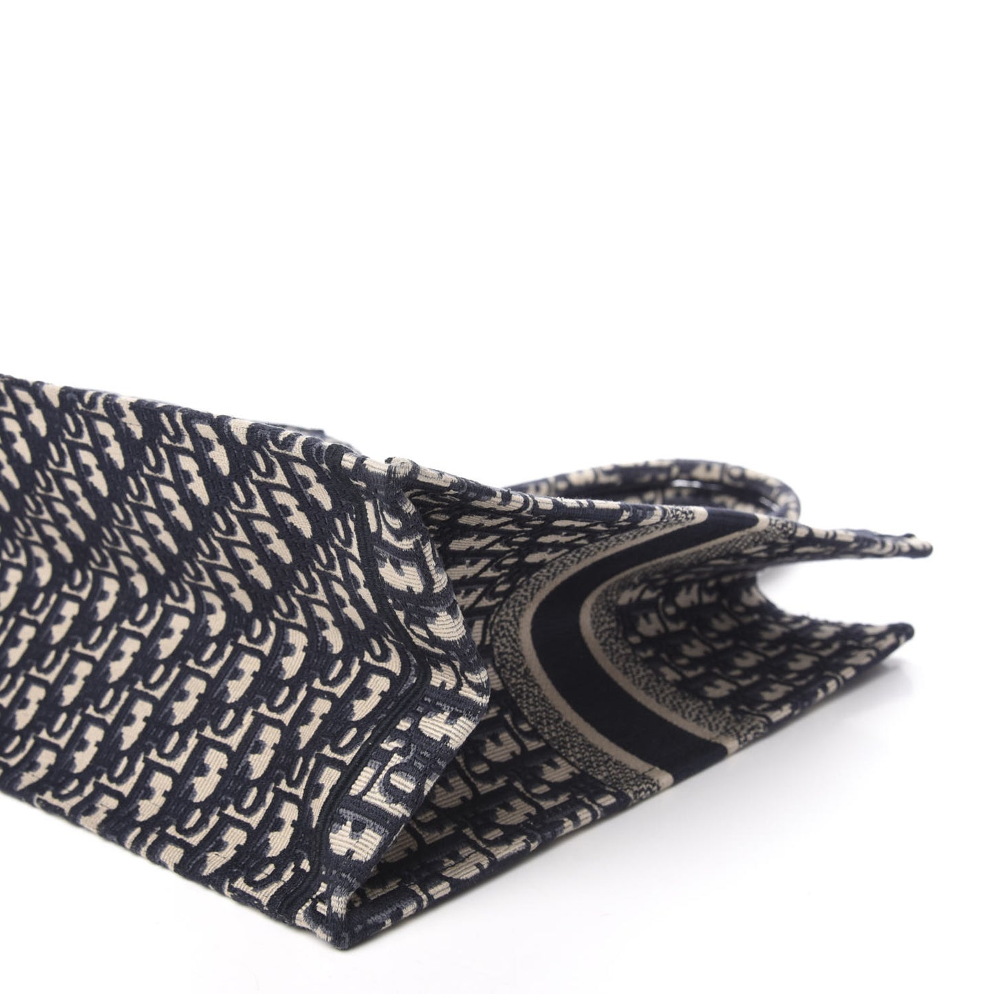 Oblique Book Tote Blue Multicolor