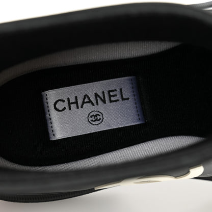 Chanel Rubber CC Print Boots 39 Black 6 of 10
