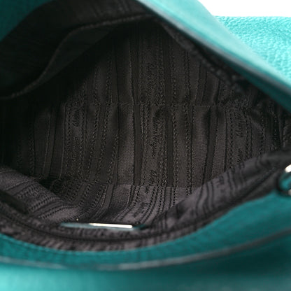 Salvatore Ferragamo Grained Calfskin Sofia Satchel Teal 5 of 10