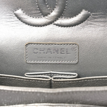 Chanel Metallic Caviar Quilted Medium Double Flap Silver 6 of 15