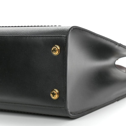 Louis Vuitton Calfskin Monogram City Steamer MM Black White 9 of 9