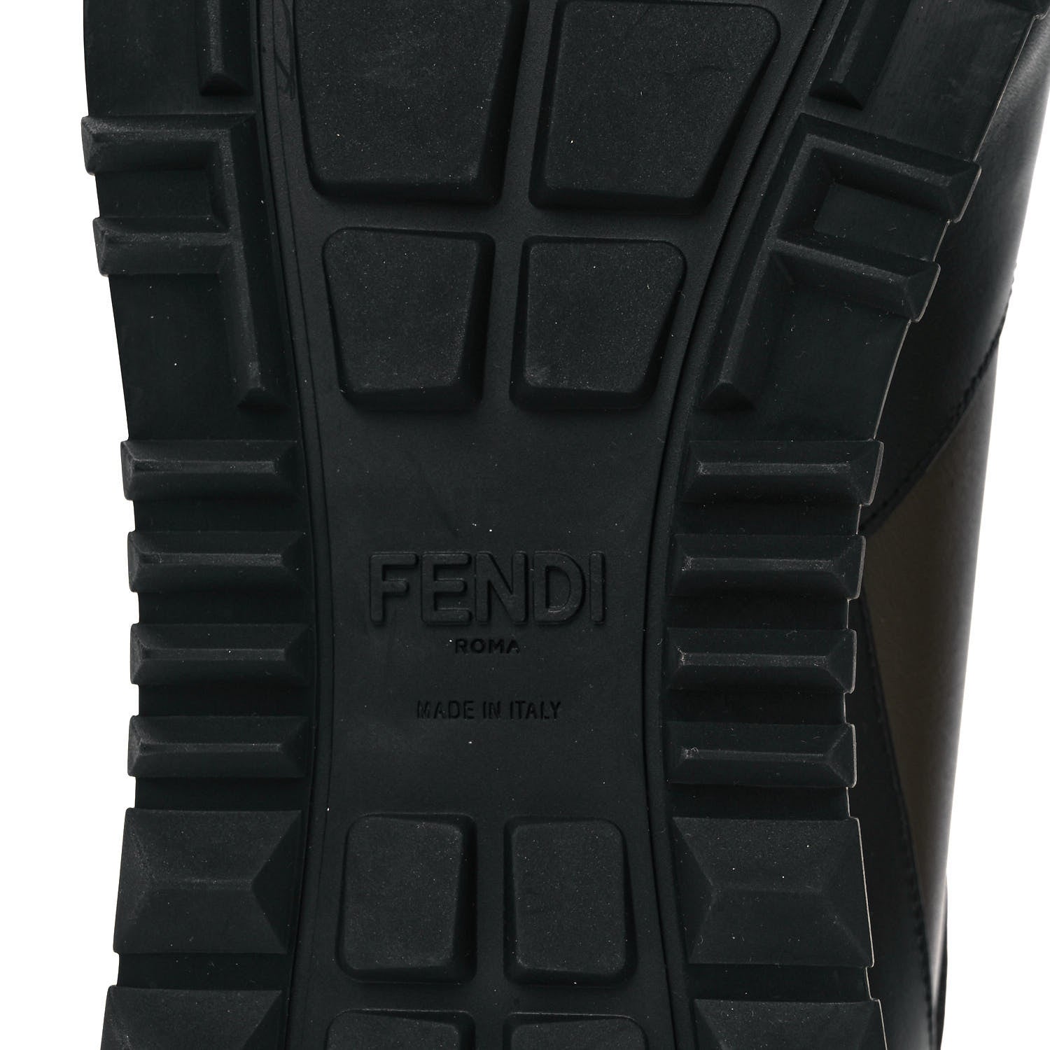 Fendi Calfskin Nylon Mens Camo Bugs Sneakers 9 Military Black Multicolor 7 of 11