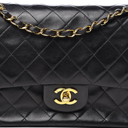 Chanel Lambskin Quilted Medium Double Flap Black 14 of 14