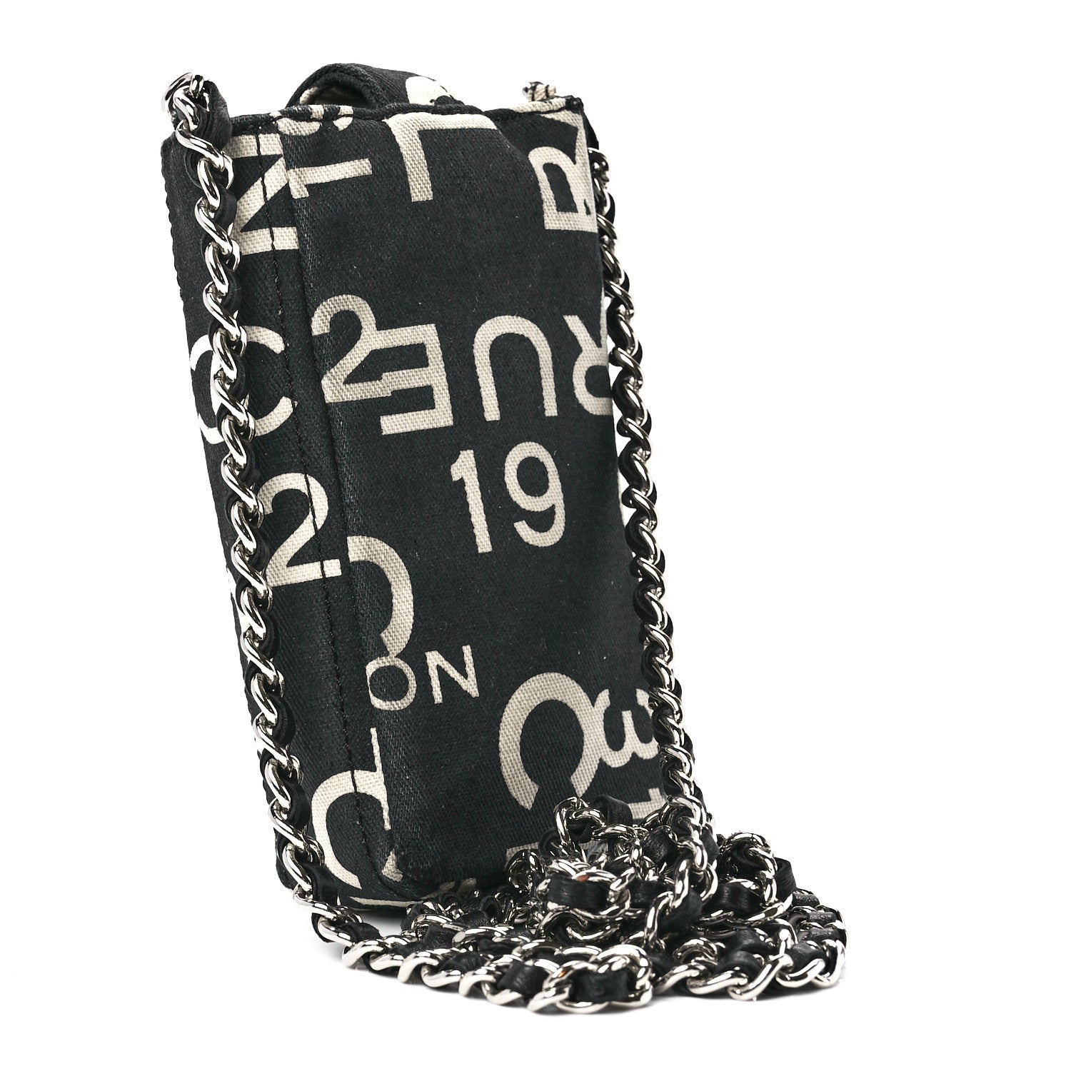 Chanel Canvas 31 Rue Cambon Phone Holder Black 2 of 11