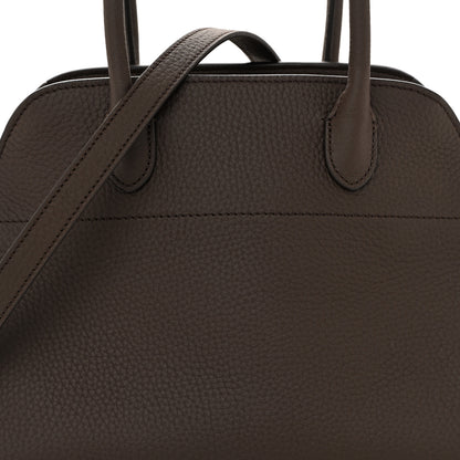 The Row Grained Calfskin Soft Margaux 10 Bag Deep Brown 7 of 10