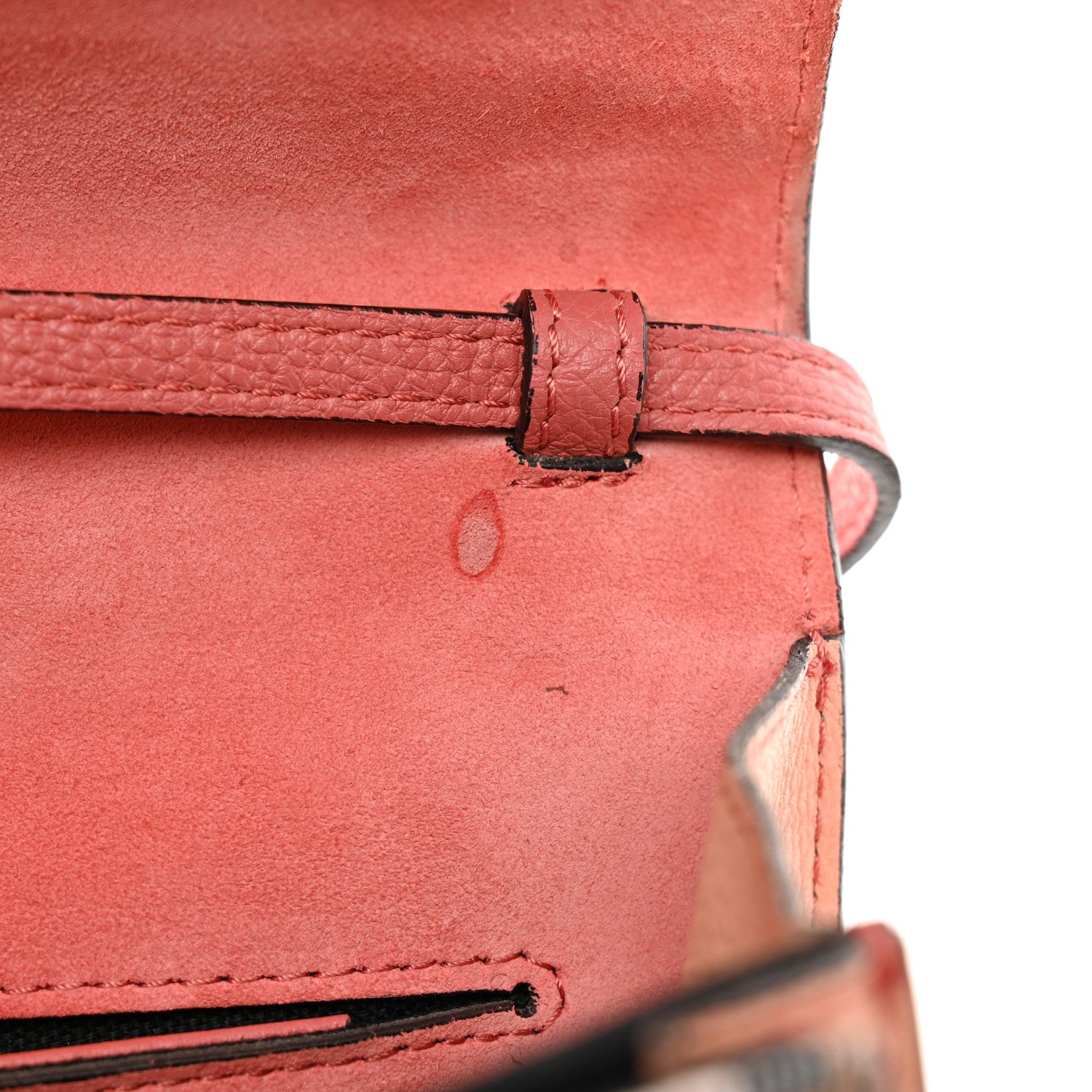 Burberry Derby Calfskin House Check Small Macken Crossbody Bag Copper Pink 12 of 15