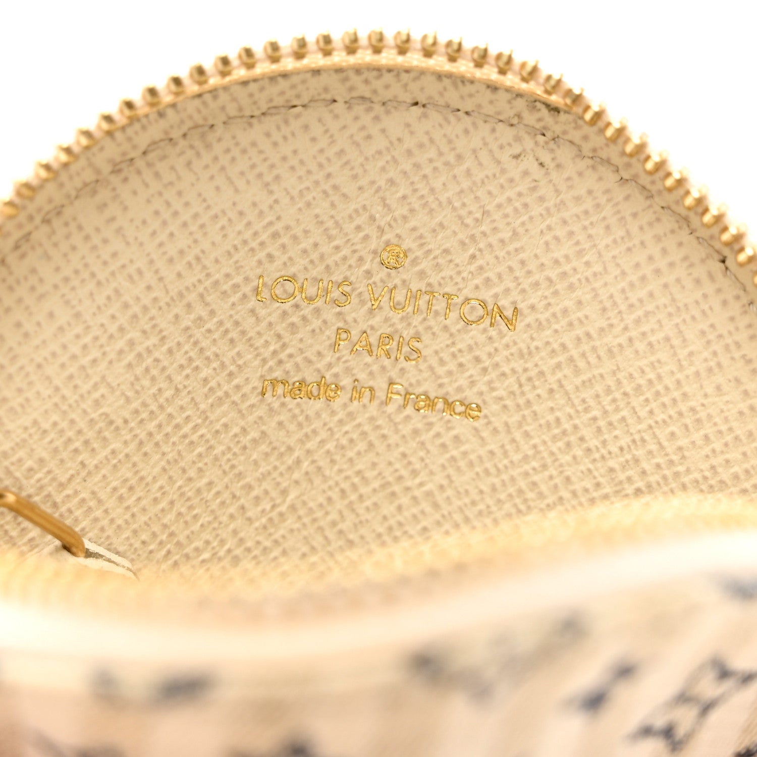 Louis Vuitton Mini Lin Croisette Round Coin Purse Blue 7 of 9