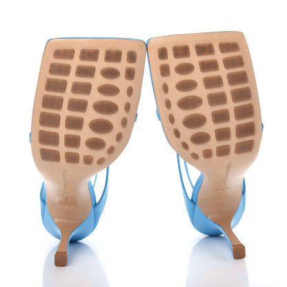 Bottega Veneta Lambskin Stretch Multi Strap 90mm Sandals 40 Sky Blue 6 of 10