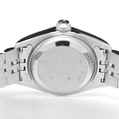 Rolex Stainless Steel 18K White Gold 26mm Oyster Perpetual Datejust Watch Black 69174 5 of 7