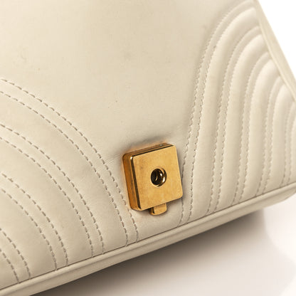 Gucci Calfskin Matelasse Small GG Marmont Shoulder Bag White 10 of 15