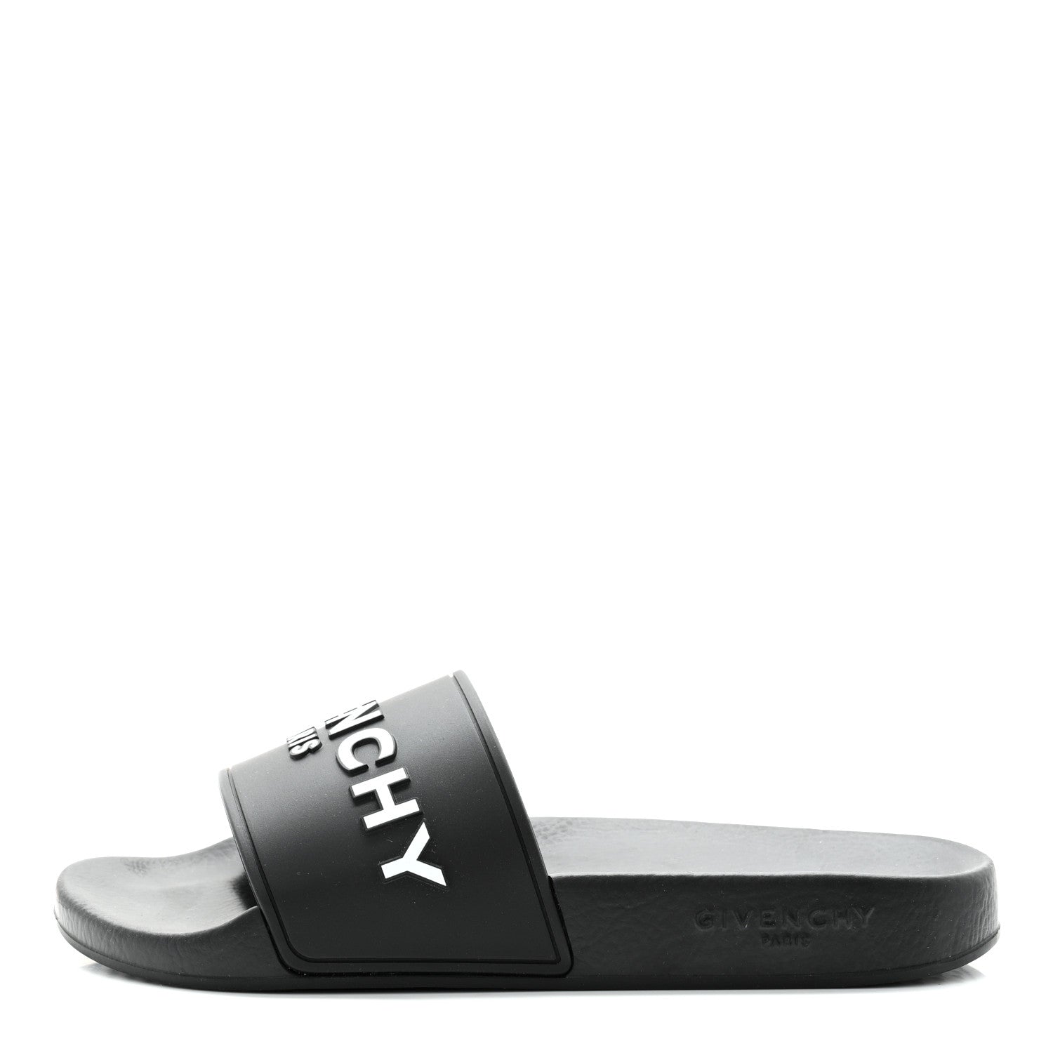 Givenchy Rubber Logo Pool Slide Sandals 37 Black 1 of 9