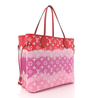 Louis Vuitton Monogram Escale Neverfull MM Rouge 4 of 12
