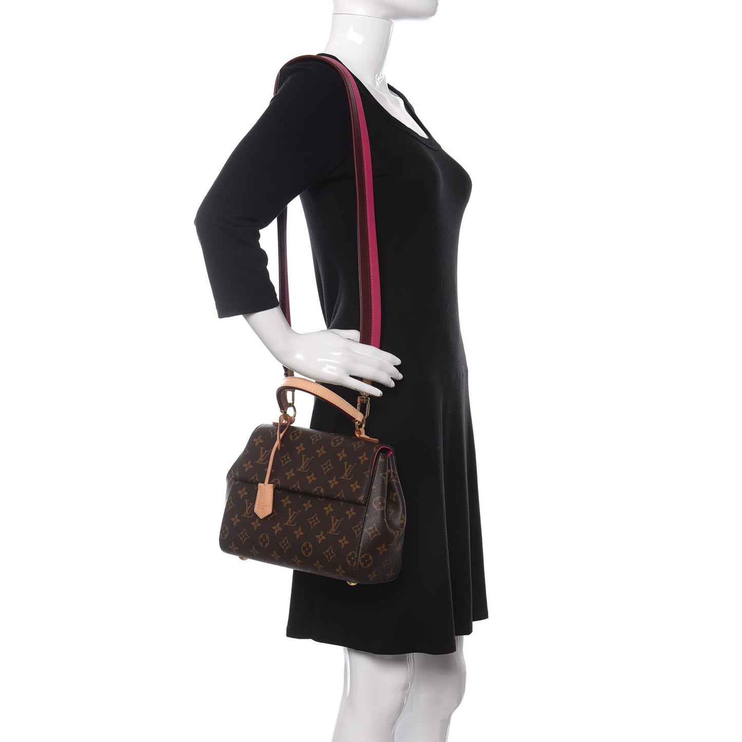 Monogram Cluny BB Bordeaux Fuchsia