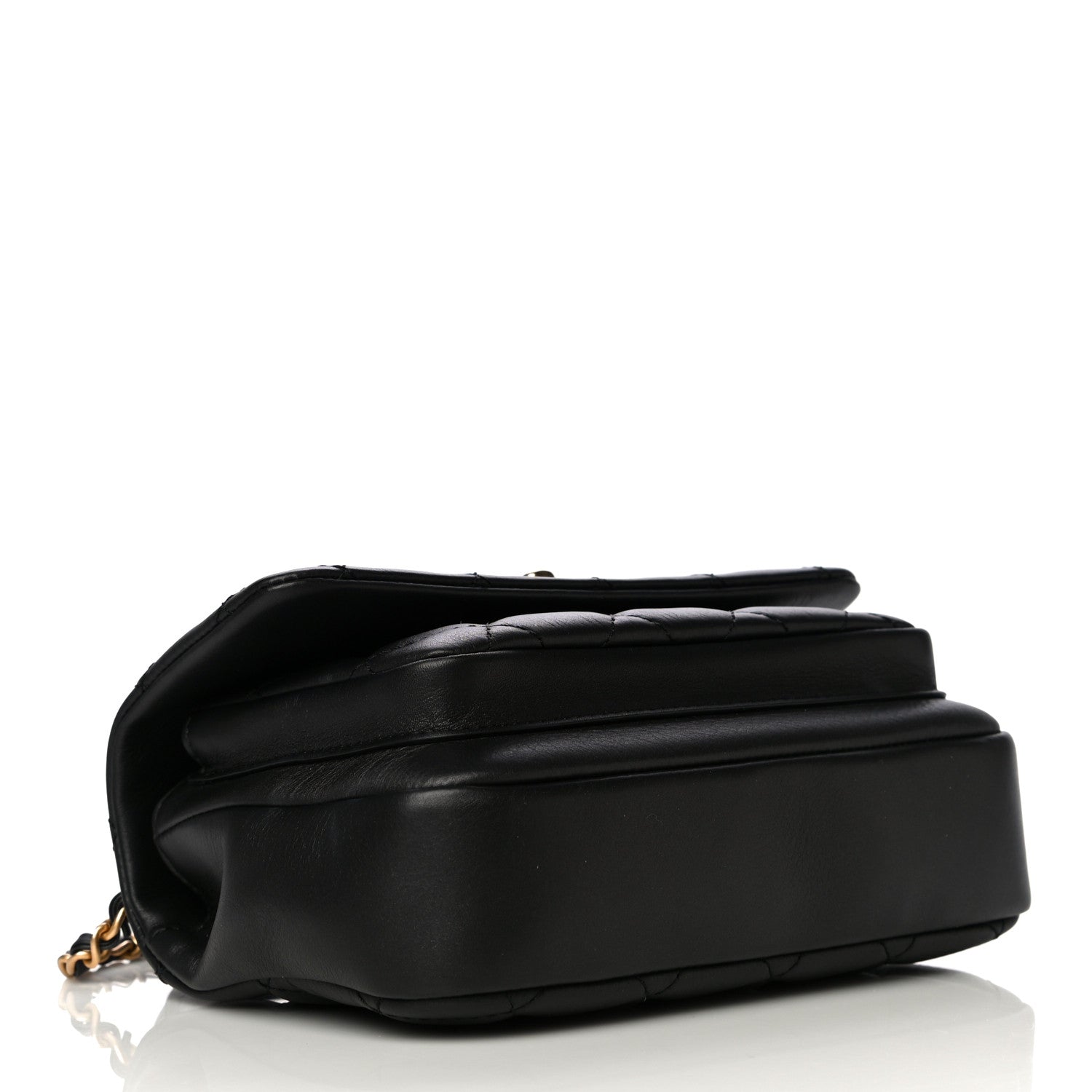 Chanel Calfskin Quilted Top Handle Flap Black 5 of 20