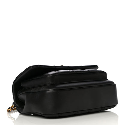 Chanel Calfskin Quilted Top Handle Flap Black 5 of 20