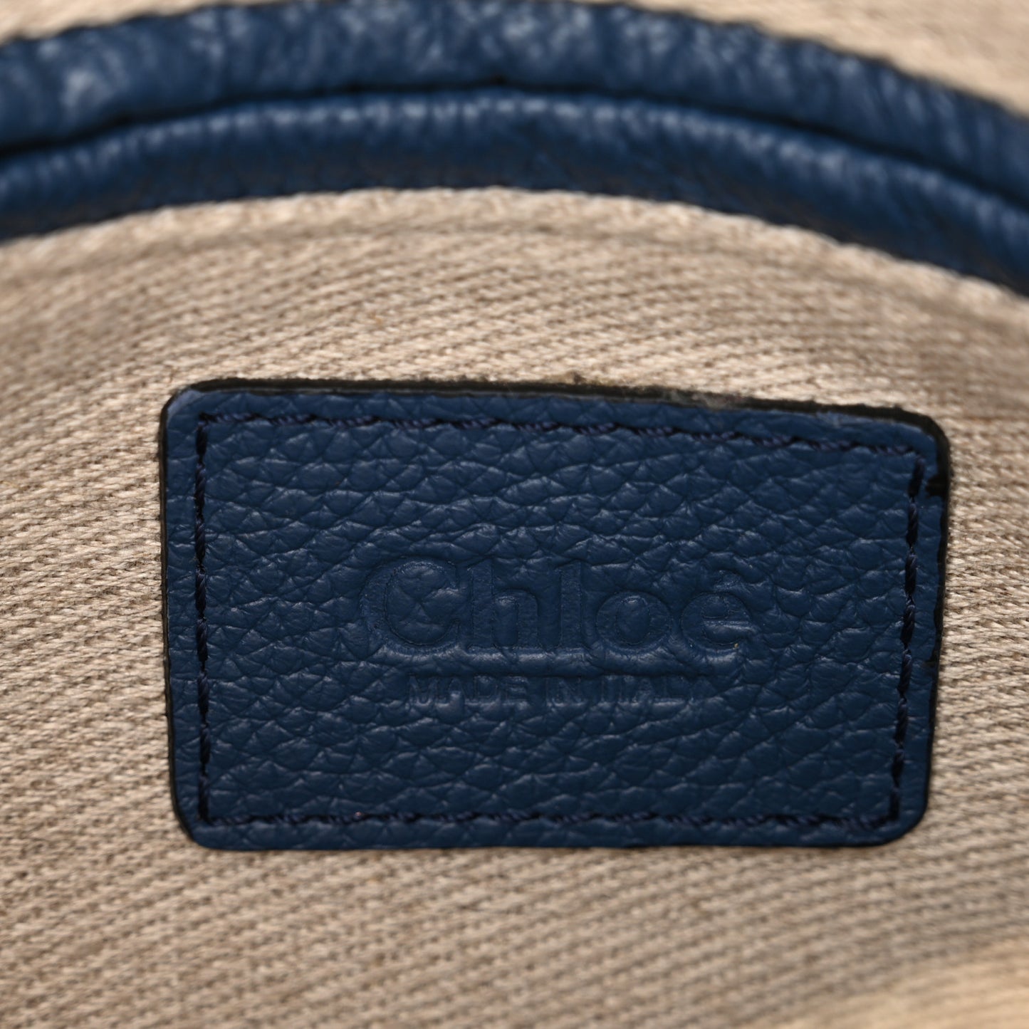 Calfskin Small Marcie Satchel Deep Denim
