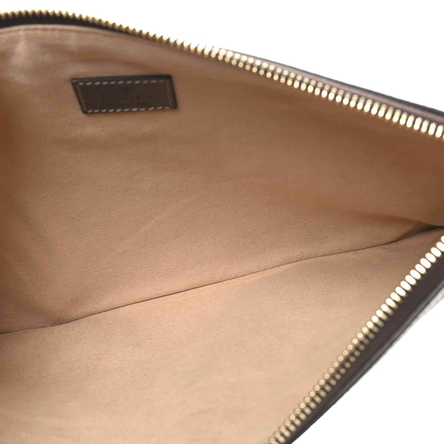 GG Supreme Monogram Large Ophidia Pouch Clutch Brown